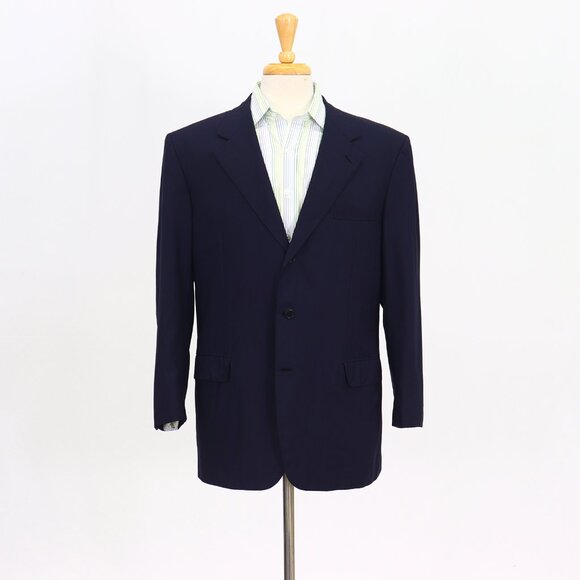 Brioni Other - Brioni 46R Navy Blazer Sport Coat Jacket 3-Button Solid Y759